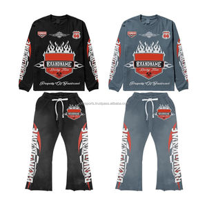 Survêtement empilé imprimé pour hommes de nouveau style d'approvisionnement direct d'usine Survêtement graphique pour hommes de couleur personnalisée de qualité supérieure - Product Image 1