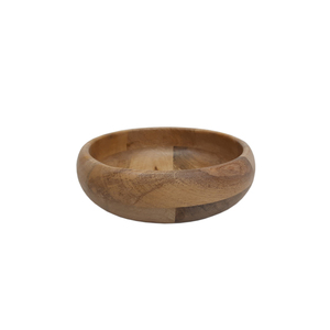 ชามไม้ทรงกลมทำด้วยมือสำหรับตกแต่งแนวแฟนซีชามผลไม้ทำจากธรรมชาติสำหรับห้องครัวและบนโต๊ะอาหารและของว่าง - Product Image 4