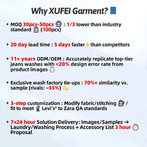 Short en jean épais de haute qualité Patch Denim Shorts Broderie Logo Patch droit Short en jean lavé - Product Image 3