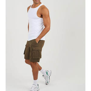 กางเกงขาสั้นคาร์โก้ผู้ชายคุณภาพสูงสั่งทำพิเศษ ผ้าฝ้าย 100% รับผลิตแบบ OEM ODM ดีไซน์ล่าสุดปี 2026 ขายส่ง กางเกงขาสั้นลำลองสั่งทำพิเศษ - Product Image 3