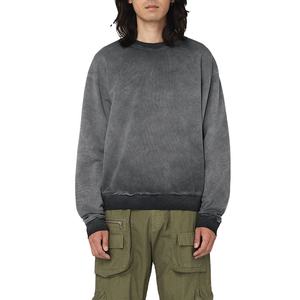 Novedad de 2024, Sudaderas con cuello redondo y estampado de lavado ácido para hombre, Tops de invierno de manga larga de algodón 100% de talla grande XS, temporada de otoño - Product Image 1