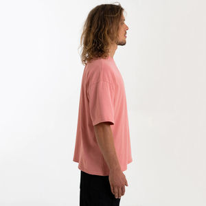 Camiseta de Manga Corta Estilo Hip Hop para Hombre, Personalizada, de Alta Calidad, 100% Algodón, Tinte Liso, Impresión Serigráfica, Corte Regular, Color Sólido - Product Image 2