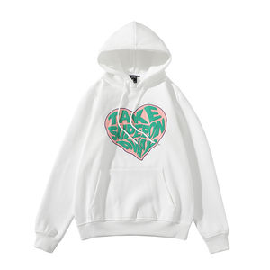 Sudadera con Capucha Personalizada de Alta Calidad, 100% Algodón, Otoñal, Ecológica, Unisex, Gruesa, con Estampado 3D en Relieve, Cierre Completo - Product Image 5