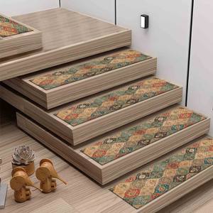 Alfombra con Diseño Kilim: Tonos Suaves, Estilo Étnico, Lavable a Máquina, Alfombra de Pasillo - Product Image 2