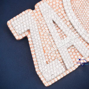 Meilleur pendentif personnalisé Hip Hop nom personnalisé lettre 925 argent Moissanite diamant colliers bijoux unisexe - Product Image 3