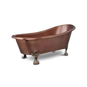 Accesorio de baño portátil para bañera de cobre de alta demanda para uso doméstico y hotelero Impreso y pulido UV de exportador indio - Product Image 3