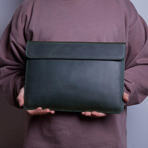 Vintage Genuine Leather Lightweight Portable <b>Laptop</b> <b>Sleeve</b> Executive Business Daily Use Protection GLS-0358 - Product Image 2