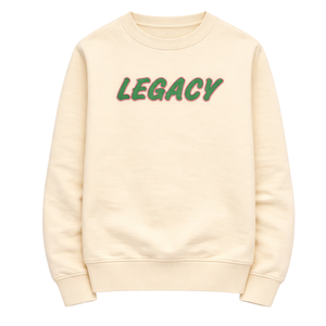 Sweat-shirt à col rond Legacy Ivory 08, vêtements de sororité grecque, pull rose et vert pour femmes, vêtements décontractés de sororité universitaire, vêtements grecs - Product Image 3