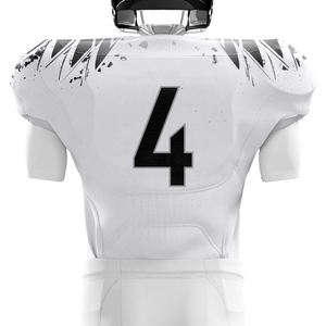 OEM personalizado en blanco de fútbol americano práctica Jerseys al por mayor sublimación diseño uniformes para adultos manga corta de alta calidad - Product Image 3