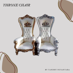 Hotel <b>Chair</b> king and queen <b>high</b> <b>back</b> white and golden king throne <b>chairs</b> Luxury Wedding <b>Chair</b> Direct Factory - Product Image 5