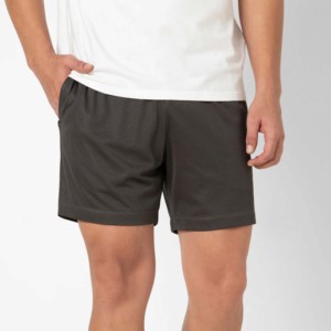 Pantalones cortos de malla con cintura elástica cómoda, doble capa, secado rápido, ligero, deportivo, atlético, para correr, entrenamiento, gimnasio, pantalones cortos para hombres - Product Image 3