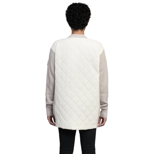 Cárdigan de Punto Acanalado Sólido Beige de Invierno para Mujer, Suéter Largo con Botones en la Parte Delantera y Bolsillos de Contraste, Suave y Cómodo para Uso Diario - Product Image 2