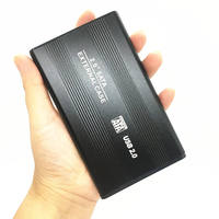 Handisen 2.5 Inch Aluminium External HDD Enclosure USB 2.0 ke SATA 2TB MAX Plug and Play Hard Disk Case Housing untuk
