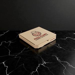 Ecológico personalizado impreso Pizza Box Brown Kraft Pizza Cajas con logotipo para la venta al por menor - Product Image 3