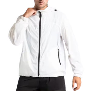 Vêtements de sport en gros, coupe-vent monocouche, col montant, prix bas, vêtements de sport, ensemble 2 pièces, veste de course à fermeture éclair - Product Image 1