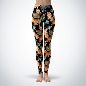 Leggings décontractés pour femmes, taille mi-haute, grande taille, à imprimé animal tissé, sexy, haute élasticité - Product Image 1