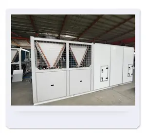 2000CFM新型屋顶空气处理单元喷涂段塑料回收厂专用AHU芯泵电机发动机空气冷却器