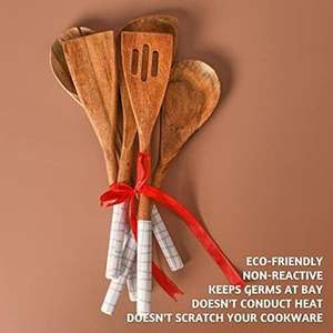 Elegent Juego de cubiertos de madera con acabado natural Perfecto para bodas Artículos de hotel y utensilios de cocina Uso Juegos de Cubiertos de madera de lujo - Product Image 3