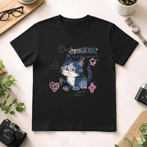 T-Shirt Unisex 100% Cotone 210GSM, Vestibilità Oversize Casual, Stampa Serigrafica e DTG, Maglietta Non Compressa - Product Image 1
