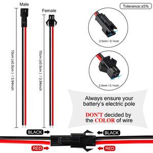 Benutzer definierter Jst SM 2,5-mm-Stecker, Buchse und Stecker mit 2-poligem 20AWG 3,94-Zoll-SM-Anschlusskabel - Product Image 2