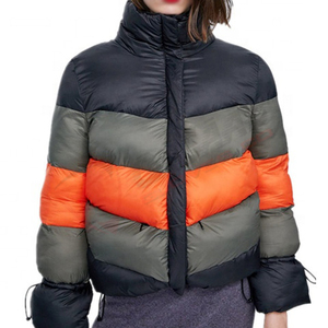 Manteau de remplissage en duvet mi-long pour femme avec capuche en transfert de chaleur - Product Image 1