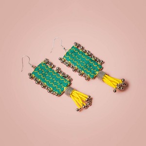 Pendientes de Cuentas Redondas Bordadas Personalizados con Lentejuelas, Joyería Festiva para Mujer al Mejor Precio - Product Image 5