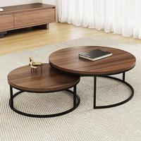Table basse moderne de luxe et légère de style nordique Table d'appoint en bois créative pour salon canapé salon de thé pour petits appartements
