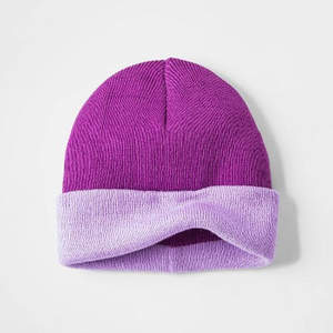 Bonnets en acrylique unisexes tendance et colorés personnalisables, vente en gros, multicolores, bonnets en tricot pour femmes, décontractés, broderie 3D, haute qualité - Product Image 2