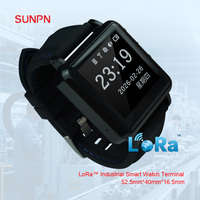 Montre connectée industrielle SUNPN LoRa, terminal de réception d'appels sans fil étanche IP53 pour la gestion des alertes en usine intelligente