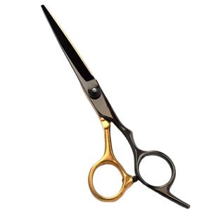 Ciseaux de coiffure professionnels en acier inoxydable de 5.5 pouces lame tranchante et poignée pour le cisaillement professionnel des cheveux de beauté - Product Image 1