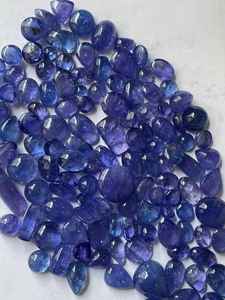 Vente en gros de tanzanite naturelle cabochon en vrac taille 5-15 carats d'Inde - Product Image 4
