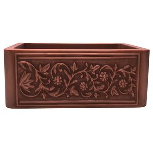 Évier de cuisine rustique de luxe en acier inoxydable, facile à nettoyer, pour la rénovation de cuisines de style ferme traditionnel, avec une belle texture martelée - Product Image 6