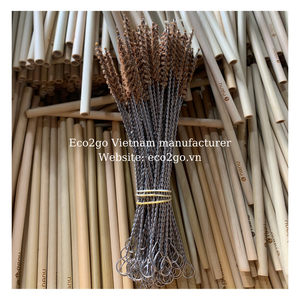 Hot Seller 2025 Sustainable Eco-friendly Bamboo Spoon <b>Set</b> Flatware With Fork Knife <b>Chopstick</b> Straws Made in Vietnam by Eco2go - Product Image 3