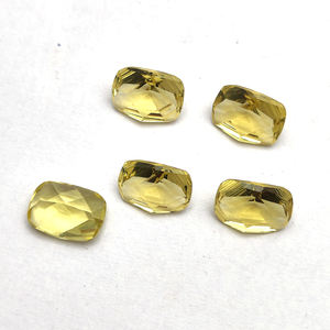 ลิมอนธรรมชาติควอตซ์ 14x10 มม.เบาะตัดแฟนซีแถบ 5.91 cts คุณภาพสูงมะนาว topaz หลวมอัญมณีสําหรับเครื่องประดับทํา - Product Image 5