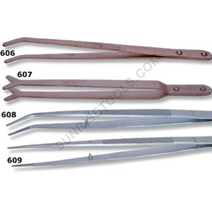 Pinzas de cobre Tong Curved 225 MM Proveedor de herramientas de joyería herramienta de joyería de alta calidad uso de la empresa más baja para hacer profesional - Product Image 2