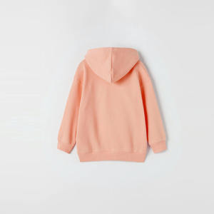 เสื้อมีฮู้ดแบบสวมหัวสำหรับเด็กผู้ชายสีทึบมีฮู้ดคอตตอนโพลีเอสเตอร์ระบายอากาศได้ผ้าฟลีซยืดหยุ่น - Product Image 2