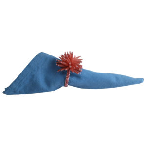 Anneau de serviette tendance à motif floral, design en fer pour la vaisselle, porte-serviettes, décoration de table à manger, design pour hôtel et vacances, anneau à mouchoirs - Product Image 5