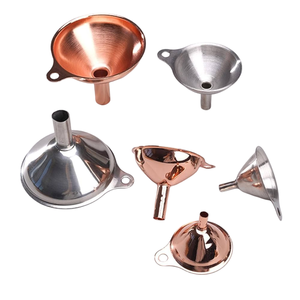 Juego de embudos de aceite de acero inoxidable, dispensador de líquidos y polvos de boca ancha, apto para lavavajillas, para uso doméstico - Product Image 1