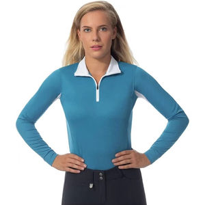 Pantalon d'équitation à manches longues pour femme personnalisable, style western écologique, logo personnalisé, couche de base équestre, taille haute - Product Image 4