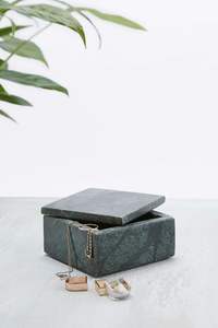 กล่องเก็บของหินอ่อนแท้ งานฝีมือแบบพกพา ทันสมัย สำหรับเก็บเครื่องประดับ กุญแจ และของใช้ในบ้านอย่างปลอดภัย - Product Image 3