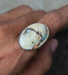 Monarch <b>Opal</b> <b>Ring</b> Statement <b>Ring</b> Sterling Silver <b>Ring</b> Gift For Women & Girls Anniversary Gift For Her - Product Image 1