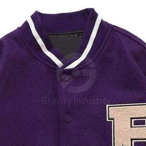 Vestes d'hiver Lettermen les plus vendues en ligne au meilleur prix, service OEM, faible MOQ, col montant, logo sur le devant, couleurs et logo personnalisés - Product Image 3