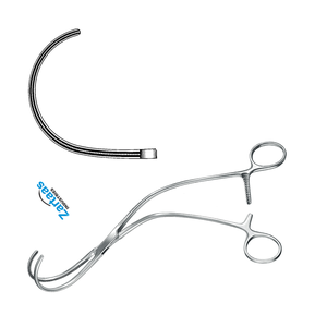 คีมหลอดเลือด Weber สแตนเลสสำหรับผ่าตัดระบบประสาทซ้ายโค้ง26ซม./10.75" - Product Image 4