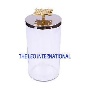 Stainless Steel Metal Round Shape Gold Finished <b>Canister</b> <b>Sets</b> Of 4 Fancy Style Luxury Handmade Hot Selling Highest Quality - Product Image 5