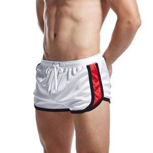 <b>Men's</b> Casual Breathable Silk Mesh <b>Shorts</b> Comfortable Gym Wear with Adjustable Waist Relaxed Fit <b>Knee</b> <b>Length</b> XS Size-Wholesale - Product Image 3