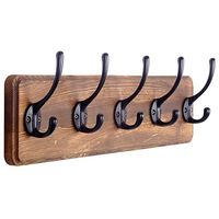 Crochets muraux modernes en bois de hêtre écologiques pour salle de bain, cuisine, armoire, rangement de sacs et de bijoux