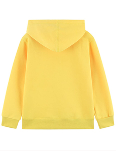 Sweat à capuche décontracté unisexe pour enfants en coton de haute qualité avec impression contrastée de couleur pour une utilisation en extérieur. - Product Image 2