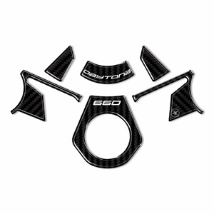 ป้ายแผ่นรองพวงมาลัยรถจักรยานยนต์แบบ3D สติกเกอร์ปรับแต่งได้เข้ากันได้กับ TRIUMPH DAYTONA 660 2024 - Product Image 1