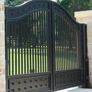 Nhà lối vào kim loại chính thép an ninh điều khiển từ xa tự động thiết kế cổng đúc rèn sắt cửa trượt thiết kế - Product Image 2