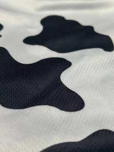 กางเกงขาสั้นฤดูร้อนสำหรับผู้ชายกางเกงขาสั้นลายตาข่ายระบายอากาศพิมพ์ลายวัวแนวไฮสตรีท - Product Image 5